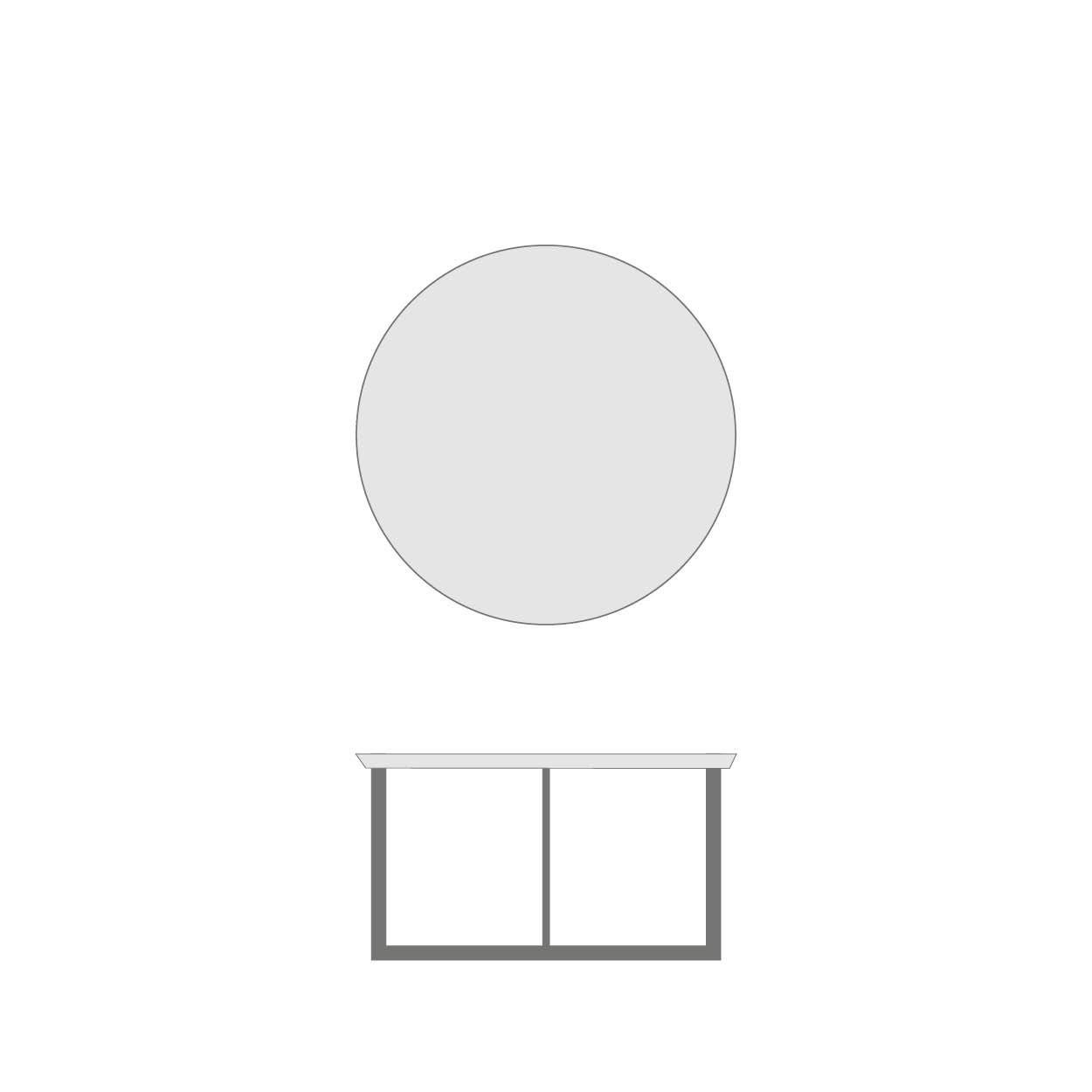 COFFEETABLE ROUND 70x70